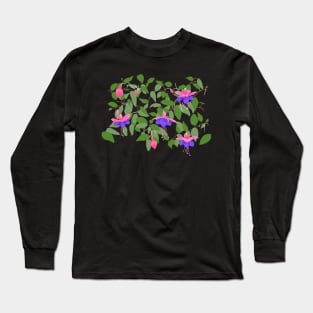 Fuchsia Flowers Long Sleeve T-Shirt